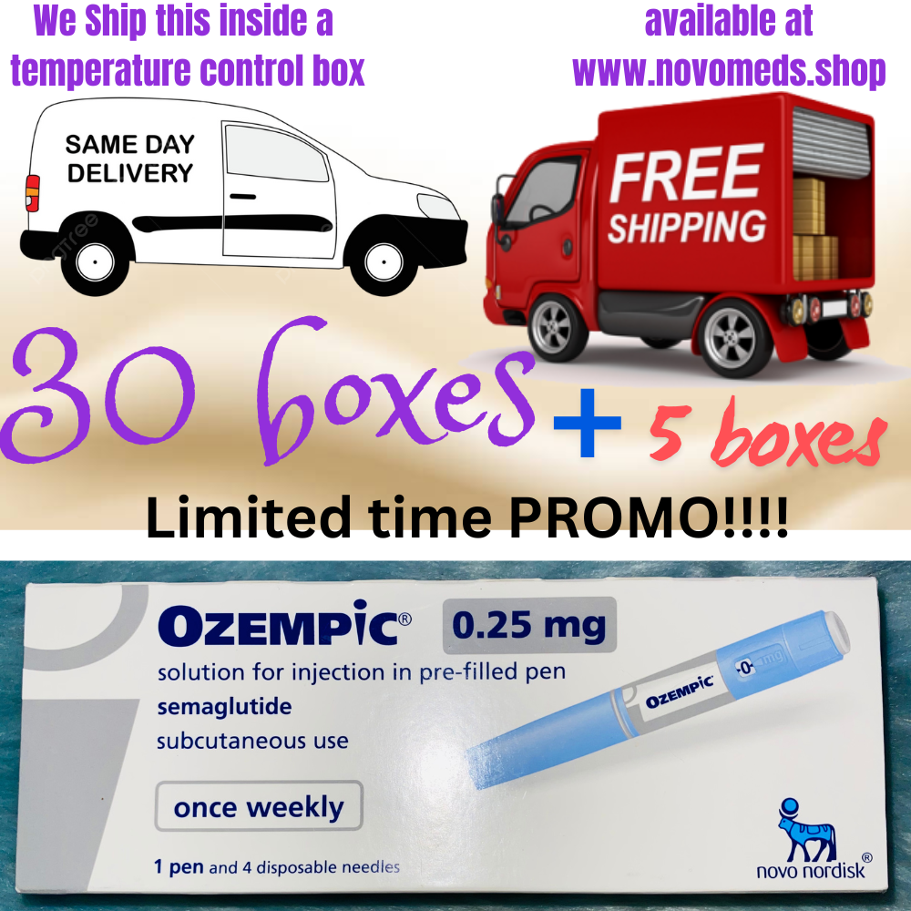 Limited Time Promo! Ozempic® Philippines (semaglutide) 0.25 mg Solution for Injection / 35 Pens or 35 Boxes